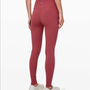 Lululemon 28” align Chianti leggings